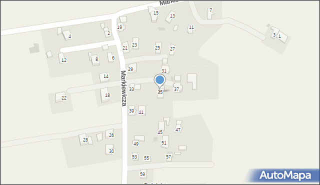 Targowiska, Markiewicza Bronisława, bł. ks., 35, mapa Targowiska