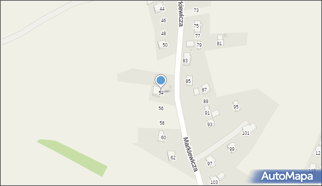 Targowiska, Markiewicza Bronisława, bł. ks., 54, mapa Targowiska