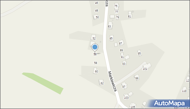 Targowiska, Markiewicza Bronisława, bł. ks., 56, mapa Targowiska