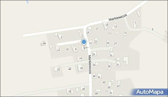 Targowiska, Markiewicza Bronisława, bł. ks., 6, mapa Targowiska