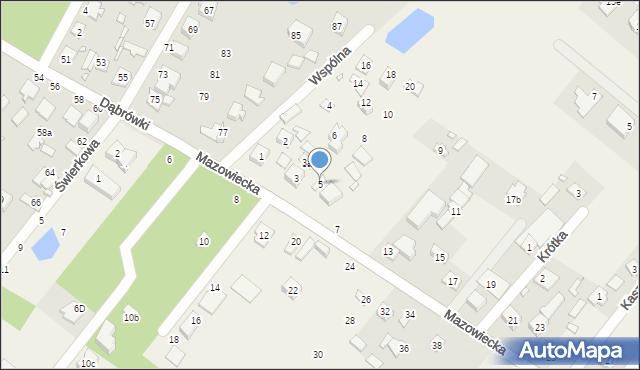 Targówka, Mazowiecka, 5, mapa Targówka