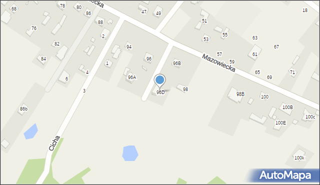 Targówka, Mazowiecka, 96D, mapa Targówka