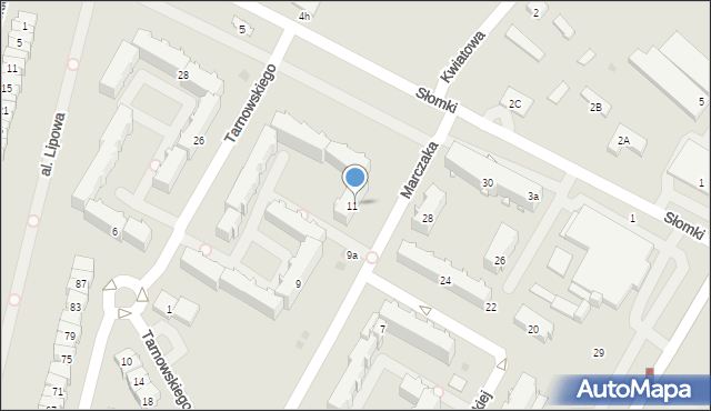 Tarnobrzeg, Marczaka Michała, dr., 11, mapa Tarnobrzegu