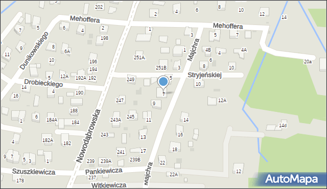 Tarnów, Majchra Alojzego, 7, mapa Tarnów