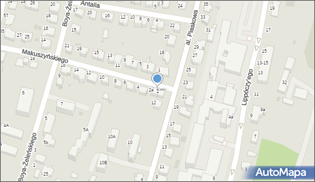 Tarnów, Makuszyńskiego Kornela, 2, mapa Tarnów