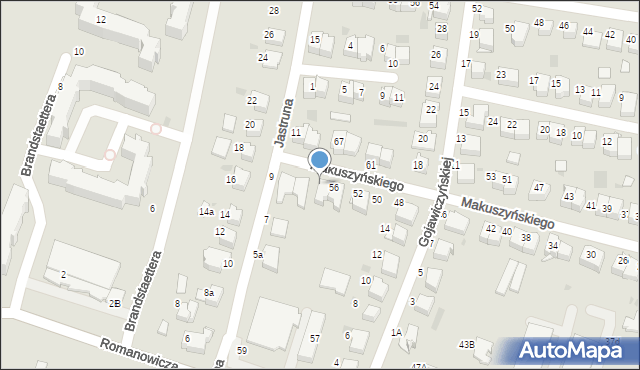 Tarnów, Makuszyńskiego Kornela, 58, mapa Tarnów