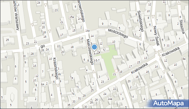 Tarnów, Malczewskiego Jacka, 7, mapa Tarnów