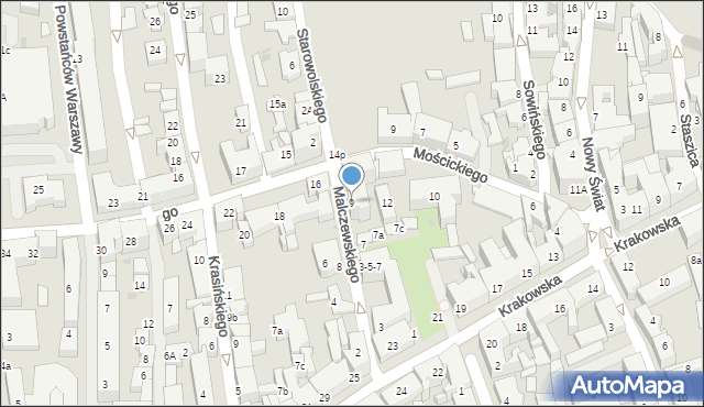 Tarnów, Malczewskiego Jacka, 9, mapa Tarnów