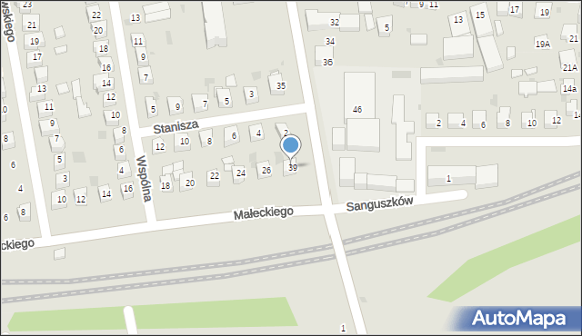 Tarnów, Małeckiego Józefa, 28, mapa Tarnów