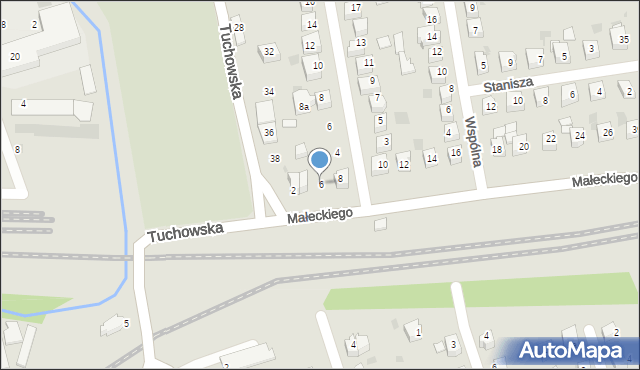 Tarnów, Małeckiego Józefa, 6, mapa Tarnów