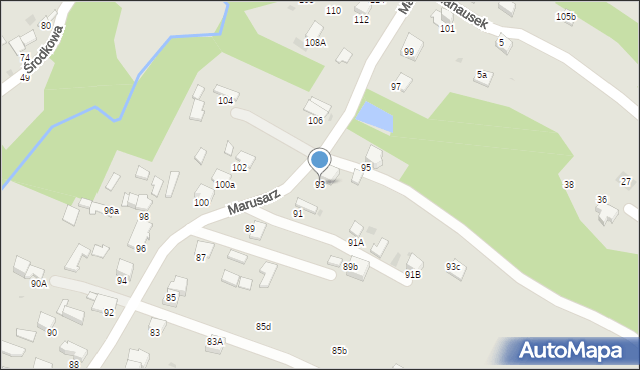 Tarnów, Marusarz Heleny, 93, mapa Tarnów