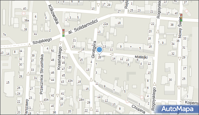 Tarnów, Matejki Jana, 16, mapa Tarnów