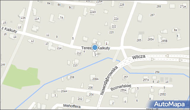 Tarnów, Matki Teresy z Kalkuty, 2, mapa Tarnów