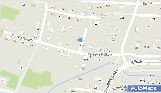 Tarnów, Matki Teresy z Kalkuty, 5, mapa Tarnów