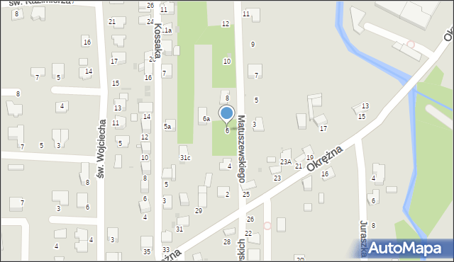 Tarnów, Matuszewskiego Mariana, 6, mapa Tarnów