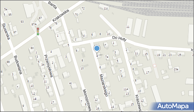 Tarnów, Maziarskiego Stanisława, 4, mapa Tarnów