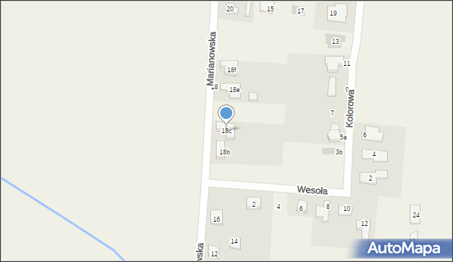 Tarnowo Podgórne, Marianowska, 18c, mapa Tarnowo Podgórne