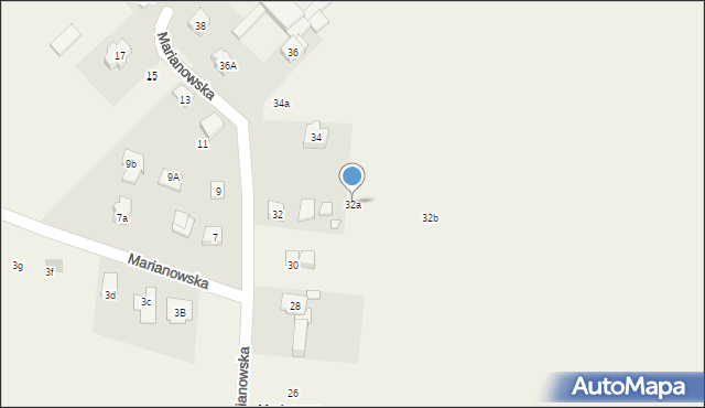 Tarnowo Podgórne, Marianowska, 32a, mapa Tarnowo Podgórne