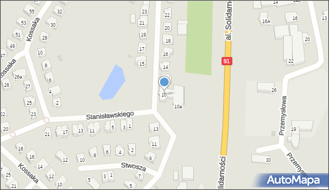 Tczew, Malczewskiego Jacka, 10, mapa Tczew