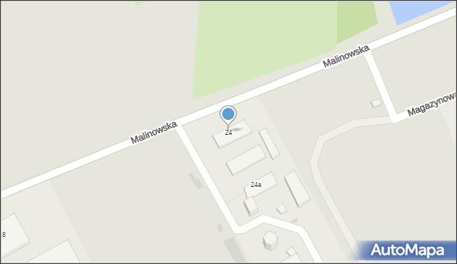 Tczew, Malinowska, 24, mapa Tczew