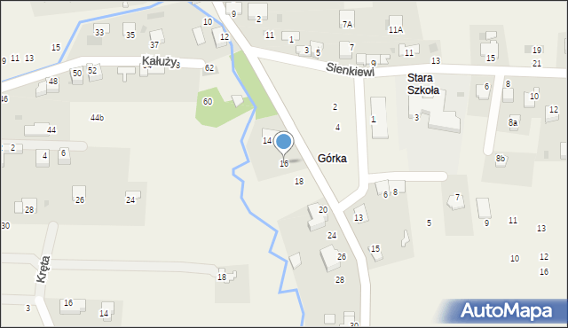 Tenczynek, Mądrzyka Mieczysława, ks., 16, mapa Tenczynek