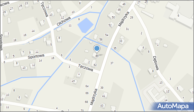 Tenczynek, Mądrzyka Mieczysława, ks., 60, mapa Tenczynek
