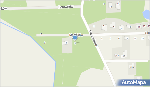 Terenia, Maślaków, 3, mapa Terenia