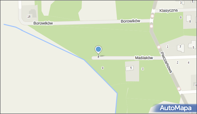 Terenia, Maślaków, 8, mapa Terenia