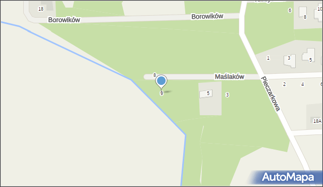 Terenia, Maślaków, 9, mapa Terenia