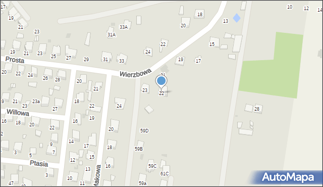 Tłuszcz, Makowa, 22, mapa Tłuszcz