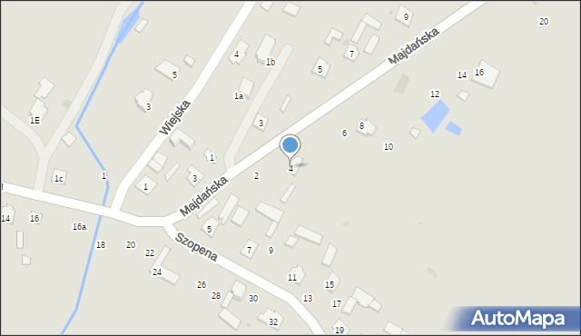 Tomaszów Lubelski, Majdańska, 4, mapa Tomaszów Lubelski