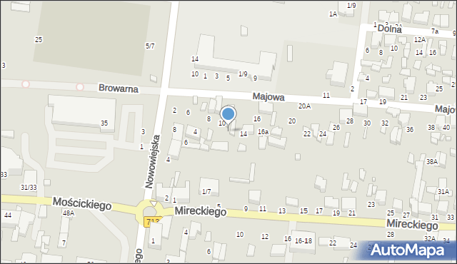 Tomaszów Mazowiecki, Majowa, 12, mapa Tomaszów Mazowiecki