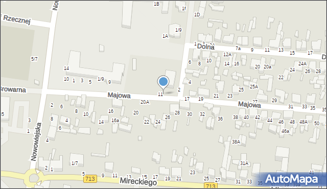 Tomaszów Mazowiecki, Majowa, 13, mapa Tomaszów Mazowiecki