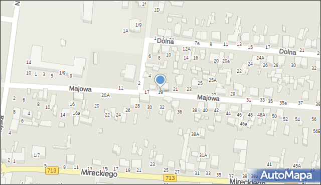 Tomaszów Mazowiecki, Majowa, 19, mapa Tomaszów Mazowiecki