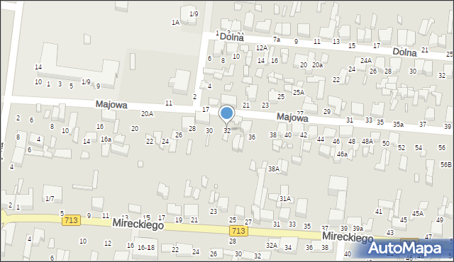 Tomaszów Mazowiecki, Majowa, 32, mapa Tomaszów Mazowiecki