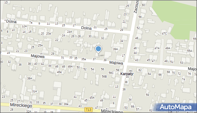 Tomaszów Mazowiecki, Majowa, 37A, mapa Tomaszów Mazowiecki