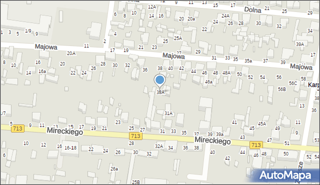 Tomaszów Mazowiecki, Majowa, 38A, mapa Tomaszów Mazowiecki