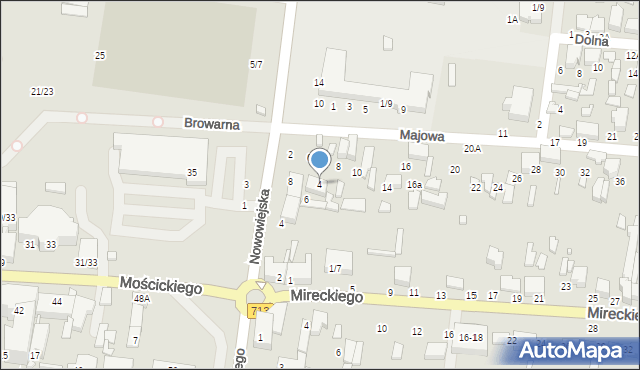 Tomaszów Mazowiecki, Majowa, 4, mapa Tomaszów Mazowiecki