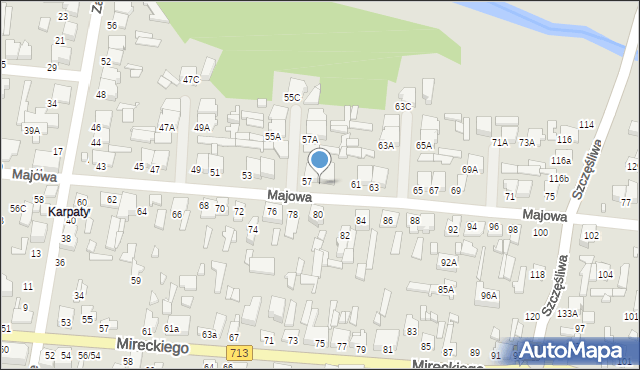Tomaszów Mazowiecki, Majowa, 59, mapa Tomaszów Mazowiecki