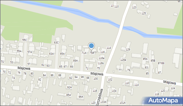 Tomaszów Mazowiecki, Majowa, 73A, mapa Tomaszów Mazowiecki