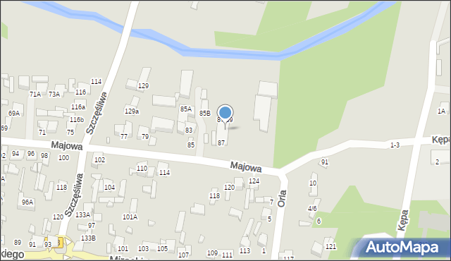 Tomaszów Mazowiecki, Majowa, 89, mapa Tomaszów Mazowiecki