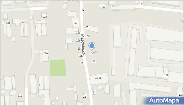 Toruń, Mazowiecka, 34, mapa Torunia