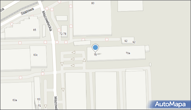 Toruń, Mazowiecka, 70, mapa Torunia