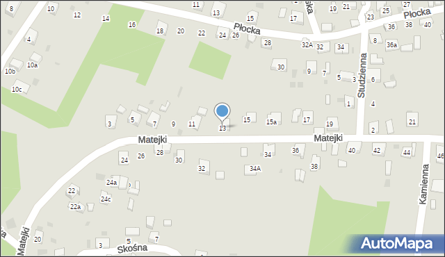 Trzebinia, Matejki Jana, 13, mapa Trzebinia