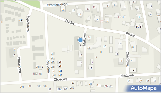 Tupadły, Makowa, 5, mapa Tupadły