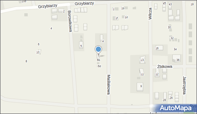 Tupadły, Maślakowa, 6a, mapa Tupadły