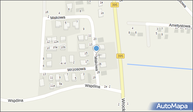 Turów, Makowa, 24, mapa Turów