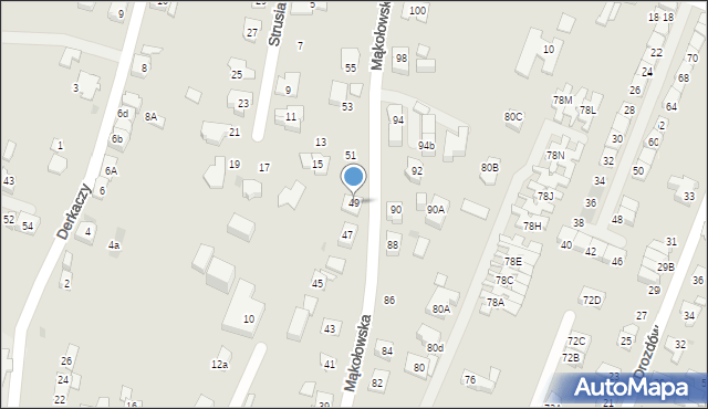 Tychy, Mąkołowska, 49, mapa Tychów