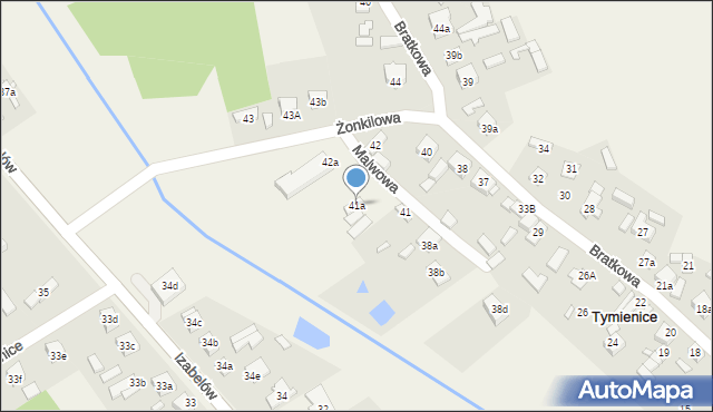Tymienice, Malwowa, 4, mapa Tymienice