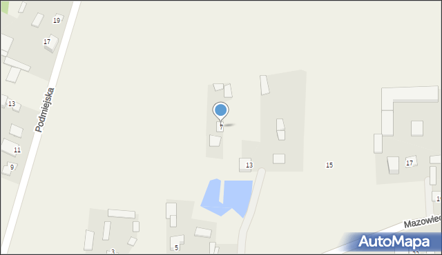 Ugniewo, Mazowiecka, 7, mapa Ugniewo